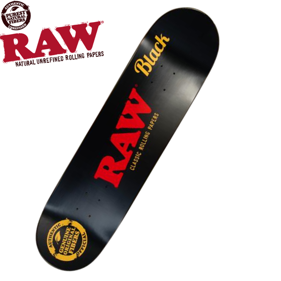 Skateboard Deck, RAW®, Camo & Black, Rückseite