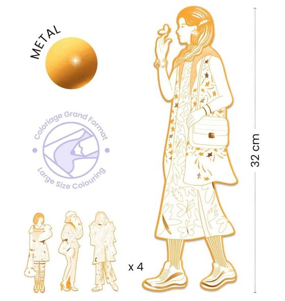 Djeco Ausmalbilder Demoiselles Scout