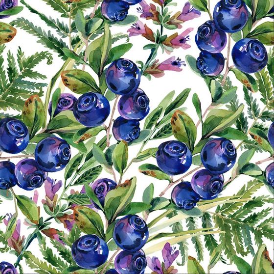 Serviette | Papier-/ Lunchserviette Fresh forest berries