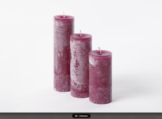 Kerze | ZYLINDERKERZE 7 - 15 / Crimson
