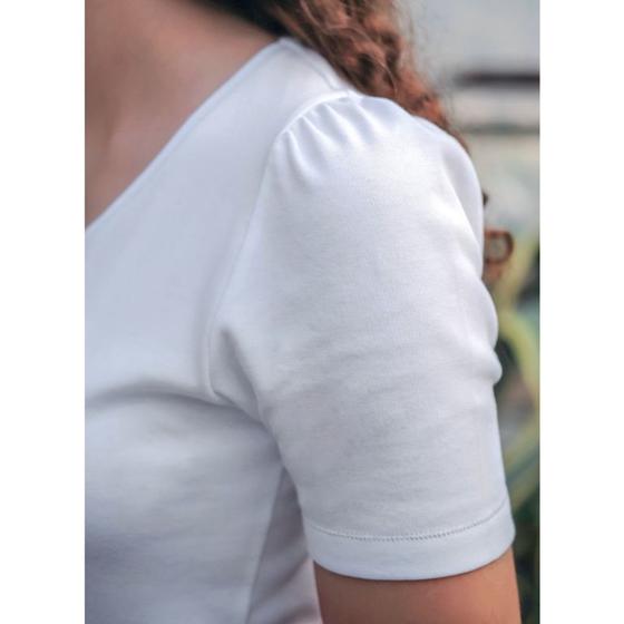 Spirit of OM Shirt Lotus mit Raffärmel