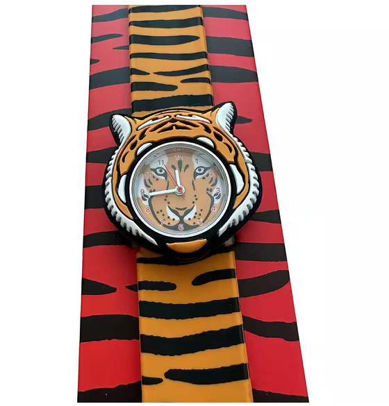 Times Pals by MAVA Kinder Armbanduhr Tiger - orange - schwarz