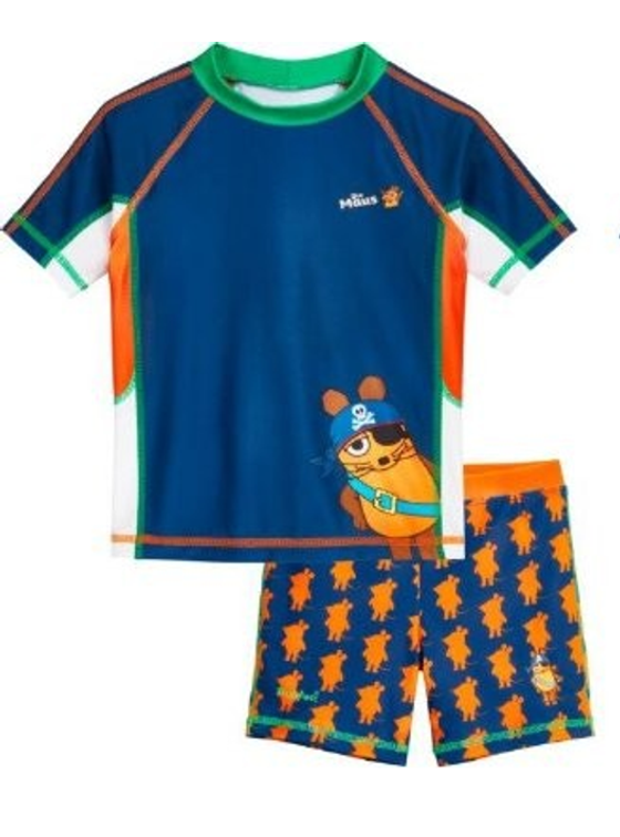 2-teiliges Bade-Set "Die Maus", UV-Schutz 50+, recyceltes Polyester