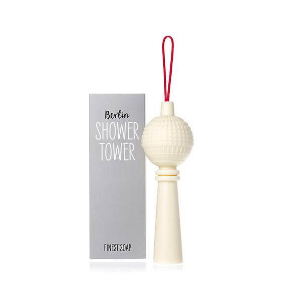 dearsoap Seife Berlin Shower Tower an der Kordel weiß 150g