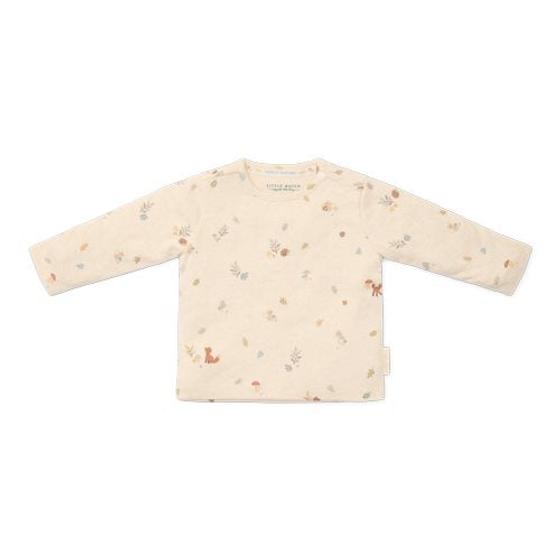 Little Dutch Langarmshirt Forest Friends Alloverprint Sand
