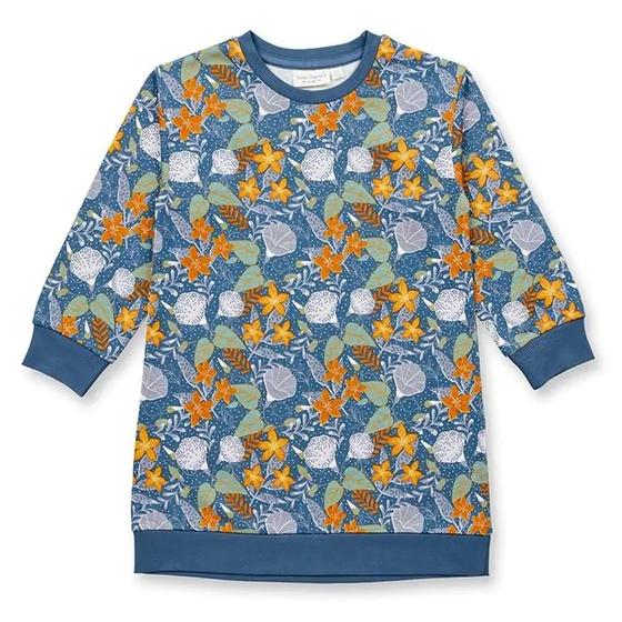 Sweatkleid "Floral Denim", GOTS-zertifiziert, blau