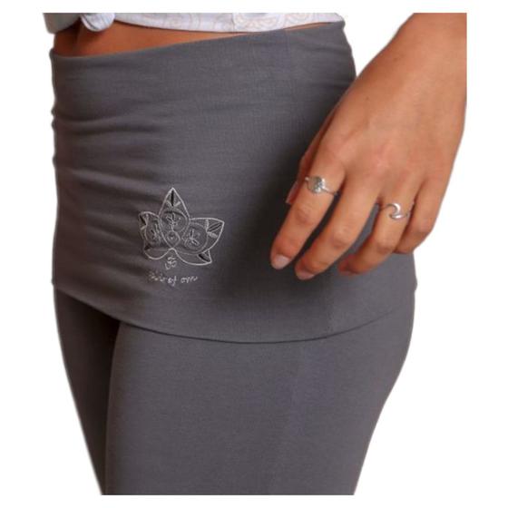 Spirit of OM Yogahose Rock-Bund turmalingrau