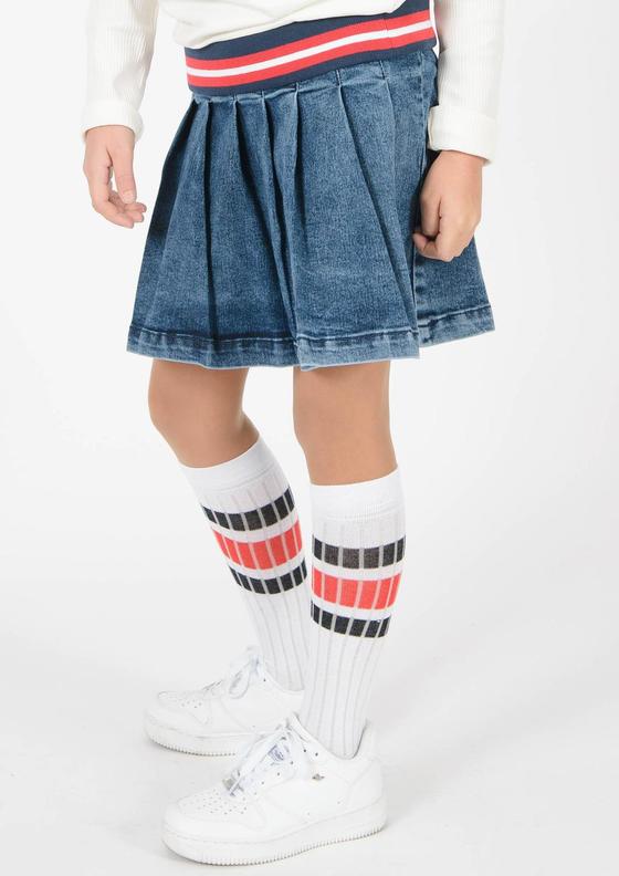 Jeansrock mit Falten