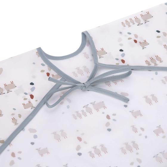 Lässig Lätzchen - Long Sleeve Bib 2 St. Tiny Farmer Sheep blue