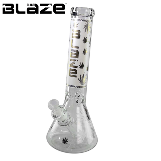Glasbong, BLAZE®, Golden Leaf, Farbig