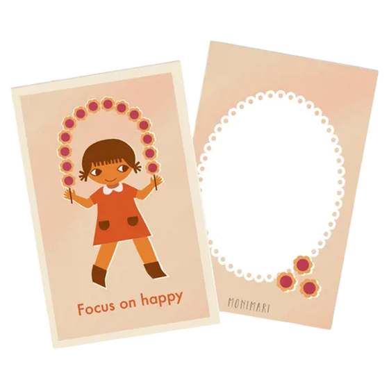 Minigruß Focus on happy