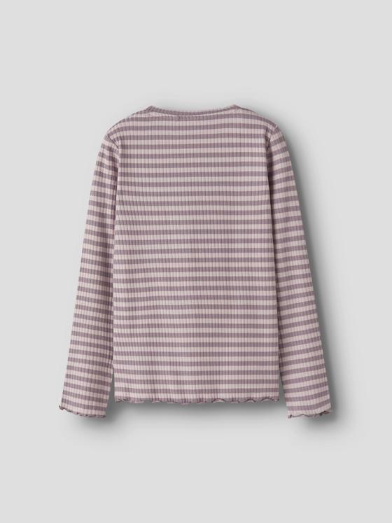 Name It Ripp Langarmshirt Streifen Toadstool Burnished