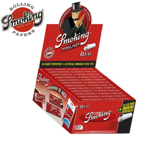 Papers mit Tips, Smoking®, Red, King Size