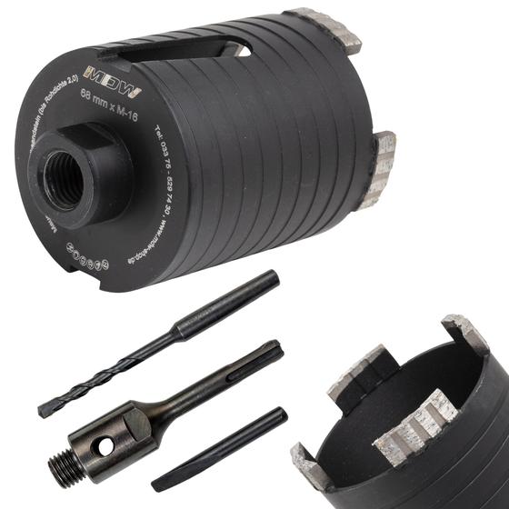 Diamant Dosensenker <br> Laser Black Turbo <br> Ø 68 / 82 mm <br> Mauerwerk, Ziegel, KS