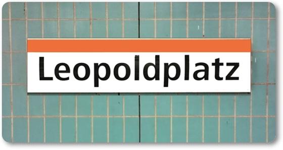 Leopoldplatz U-Bahn Souvenir Magnet Berlin von tom bäcker - U6 U9 - Wedding - Amrumer Strasse - Müllerstrasse - Nauener Platz - Seestrasse