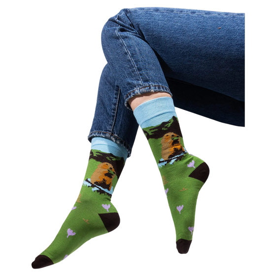 Organic Socken Murmeltier