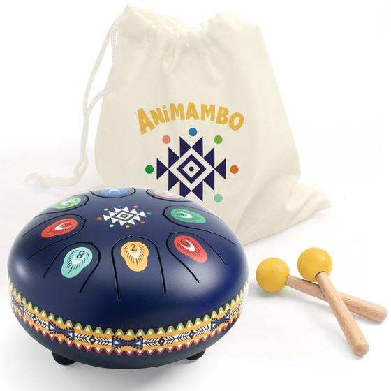 Djeco Animambo Blaue Zungentrommel