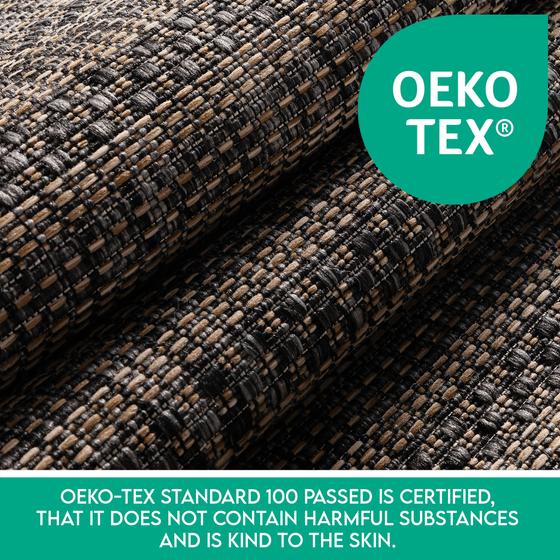 In & Outdoor Teppich Zagora schwarz/siyah