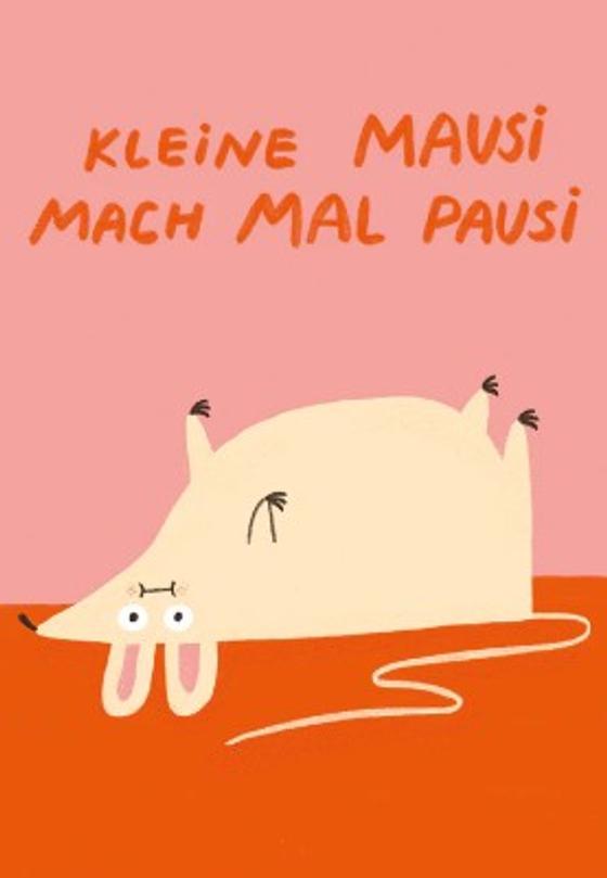 Postkarte Mausi Pausi Slinga Illustration