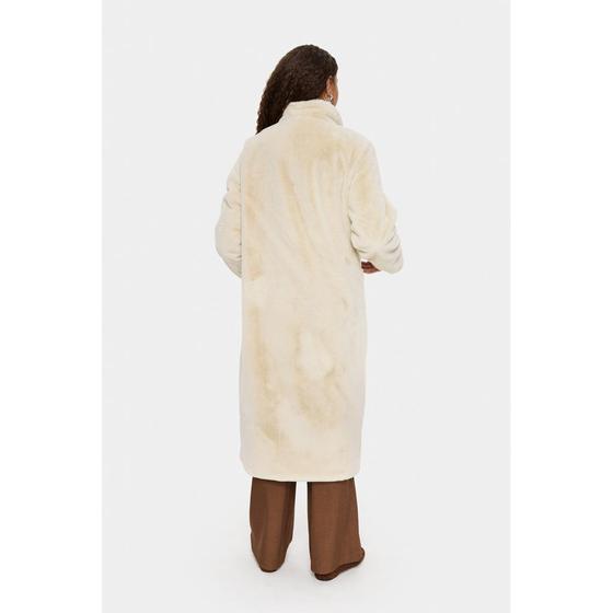 SAINT TROPEZ Mantel Kunstfell LoesSZ 30514123 - creme