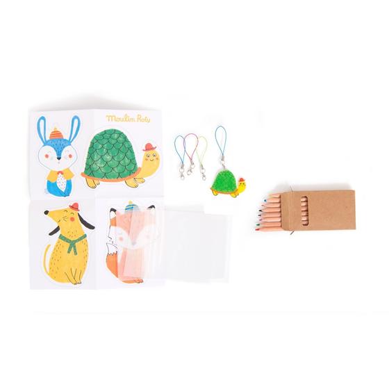 Moulin Roty Schrumpfplastik Set Tiere