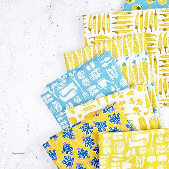 Fat Quarter Package In the Vegetable Garden