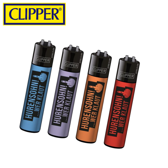 Feuerzeug, CLIPPER®, Hurensohn, Orange