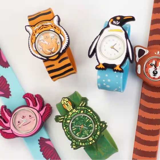 Times Pals by MAVA Kinder Armbanduhr Tiger - orange - schwarz