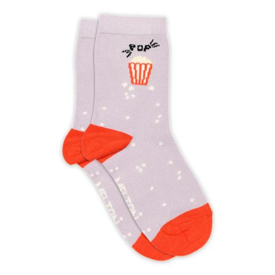 Socken "Popcorn", lila
