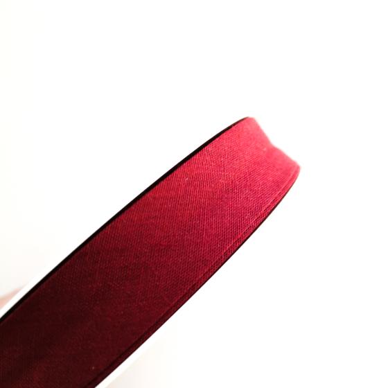 Schrägband Baumwolle 20mm uni - bordeaux rot