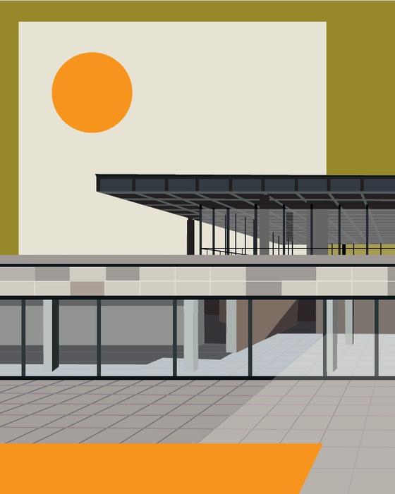 Berlin Poster Neue Nationalgalerie