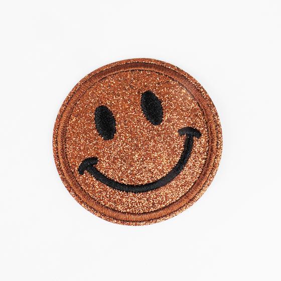 goldmarie Sticker SMILE braun mit Glitzer