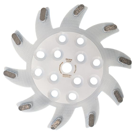 Restposten<br>Diamant-Stern-Schleifscheibe <br> Ø 250 mm medium Bindung<br> für universelle Anwendung