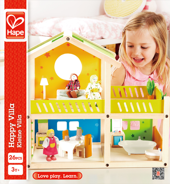 Kleine Villa Puppenhaus, Verpackung etwas unschön