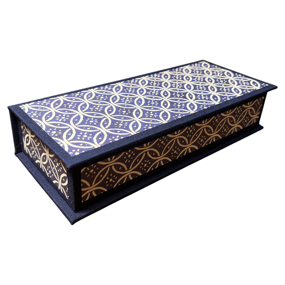 Stifteschachtel - Kreisornamente, Italienisches Buntpapier