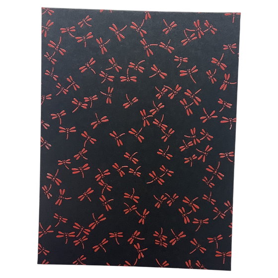 Leporello - Libellen, Lackpapier (Japan)