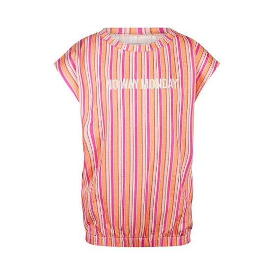Jersey-Top "No Way Monday", stripes