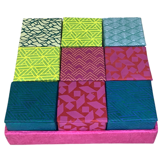 Kleine Schachteln - bunt