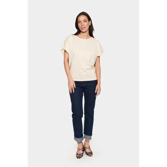 SAINT TROPEZ MilaSZ SS Pullover 30513284 - beige melange