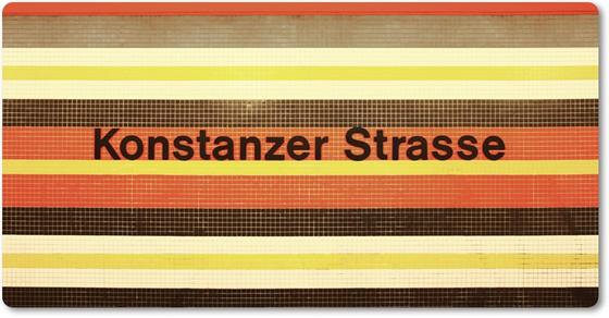 Konstanzer Strasse U-Bahn Souvenir Magnet Kühlschrankmagnet Berlin von tom bäcker - U7 - Wilmersdorf