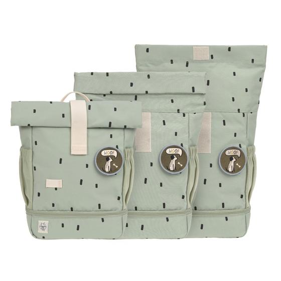 Lässig Kindergartenrucksack Rolltop - Happy Prints Oliv
