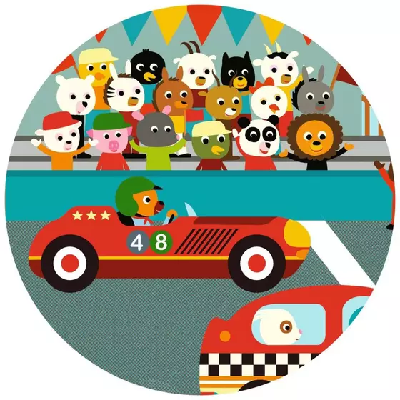 Djeco Puzzle Rennauto 16 Teile