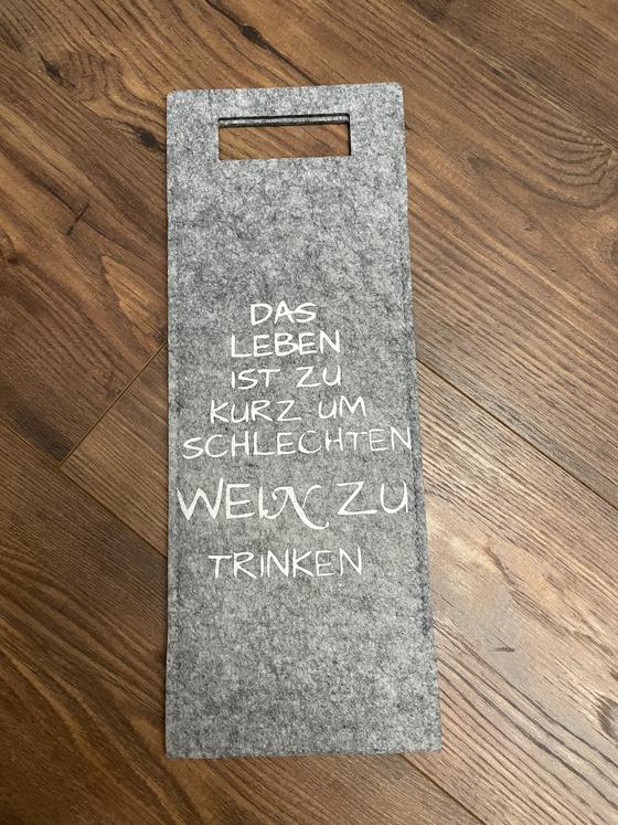 Geschenktasche aus Filz für Wein/Sekt oder Sonstiges