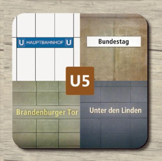 U-Bahnhöfe der U5: Hauptbahnhof, Bundestag, Brandenburger Tor, Unter den Linden 