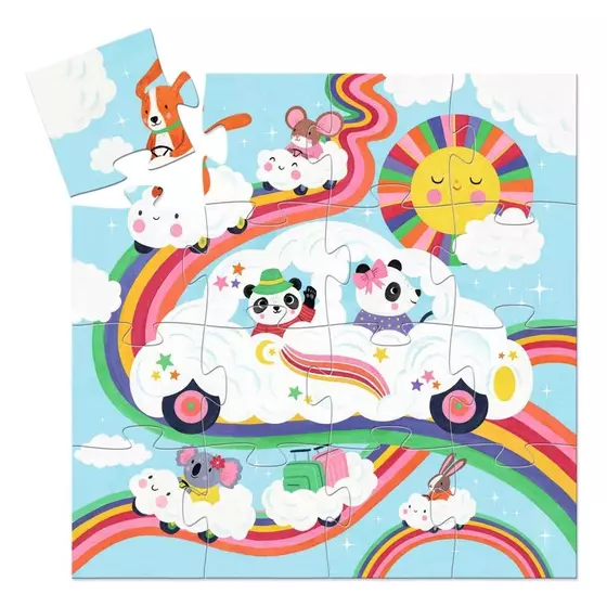 Djeco Puzzle Wolkenauto 16 Teile