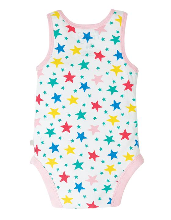 Body "Multi Star", ärmellos, Biobaumwolle
