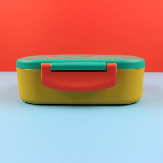 ava&yves Brotdose Lunchbox Grün Ocker Hellbau