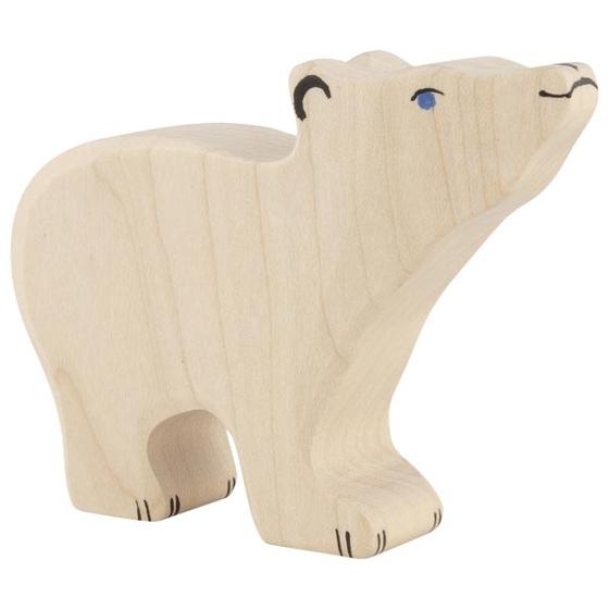 Holztiger Holztier Eisbär