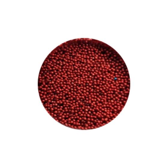 Deko Perlen - weinrot