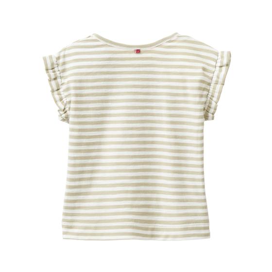 People wear Organic T-Shirt Erdbeere Khaki Geringelt